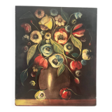 Bouquet of Flowers, oil on canvas, signed
