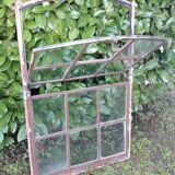 W84xH137.5 industrial curved metal glass frame window