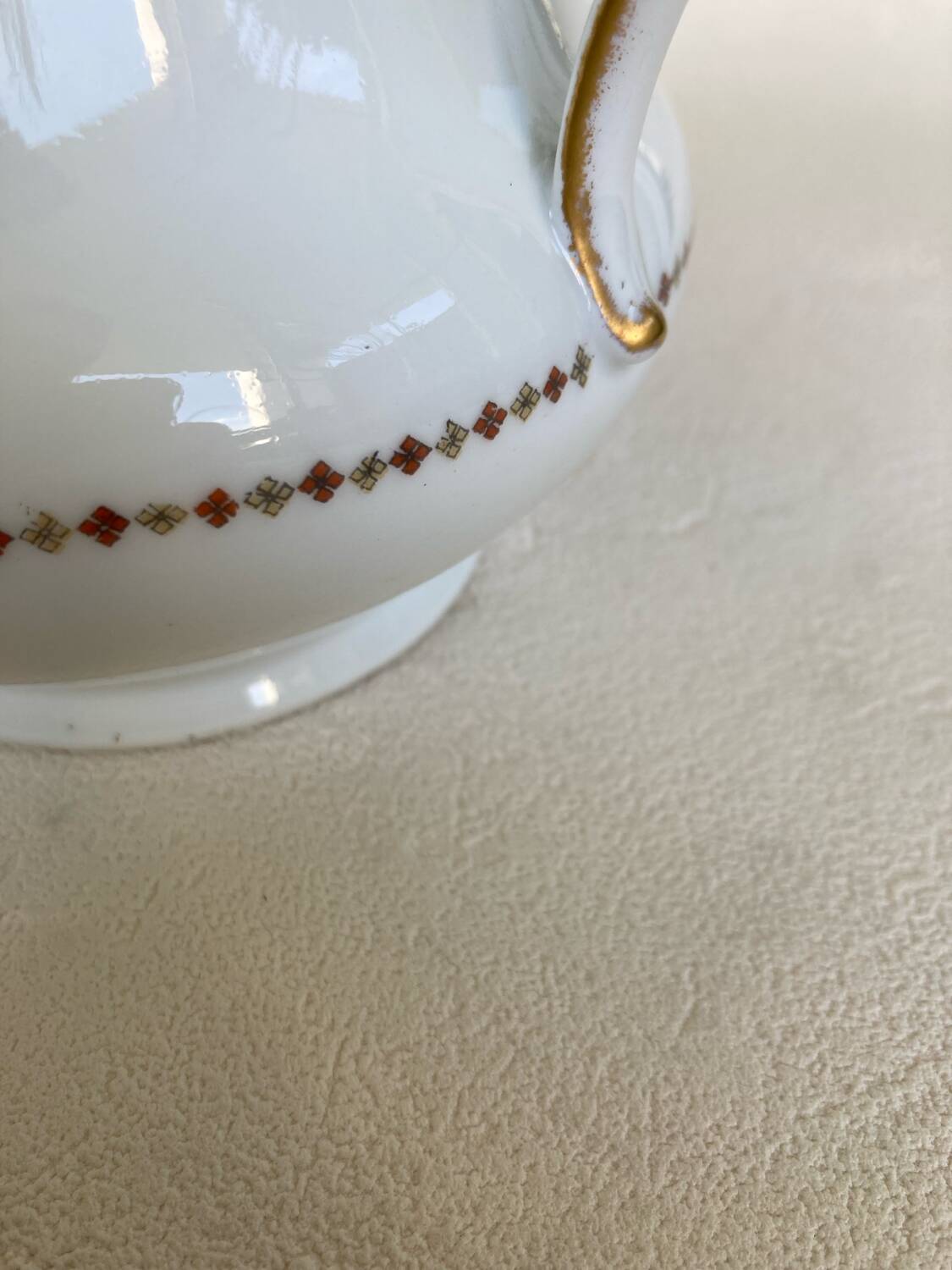 Bernardaud Limoges Porcelain Sugar Bowl, 1920s