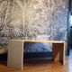 Table basse oeil en travertin