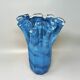 1970s Exquisite "Fazzoletto" Murano Glass Vase by Dogi. Made in Italy