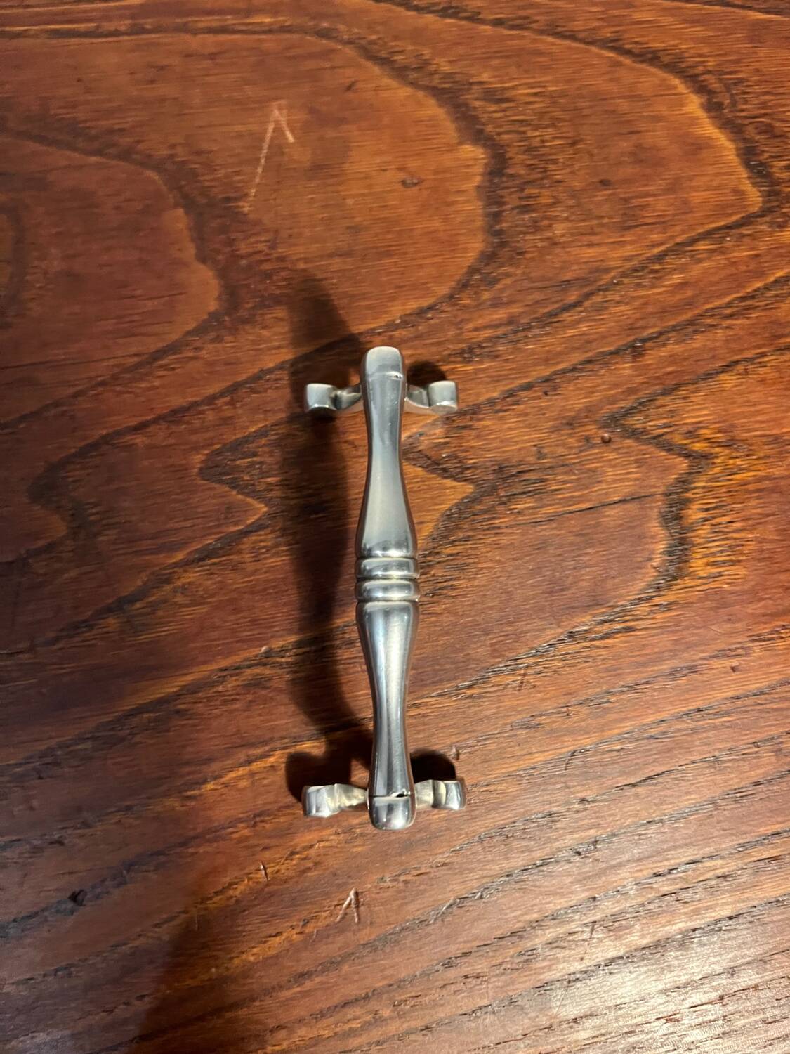 Silver metal knife cutlery holder, 80s design