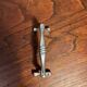 Silver metal knife cutlery holder, 80s design