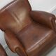 Vintage Dutch Cognac Colored Leather Club Chair, Set of 2