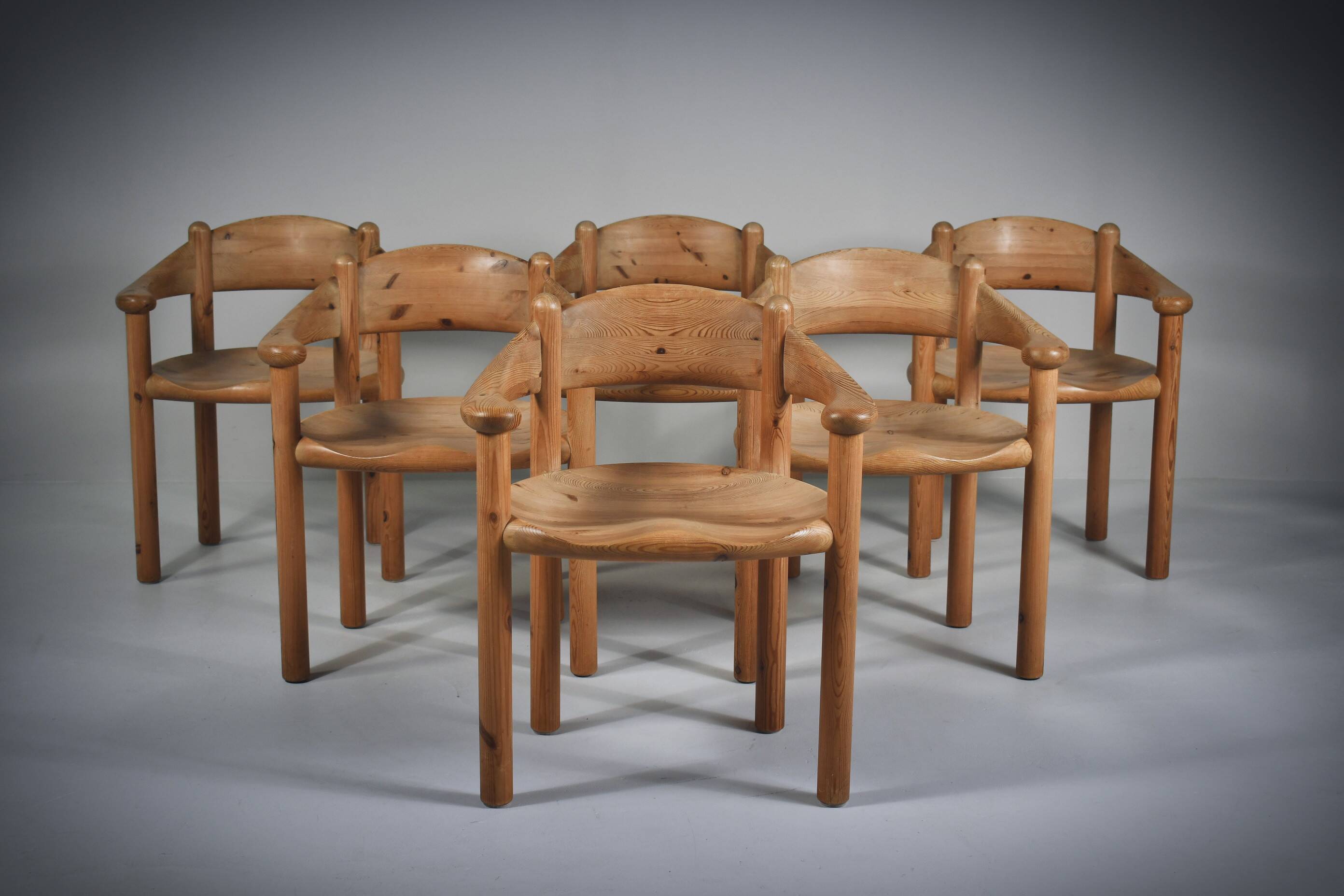 Dining chairs by Rainer Daumiller x 6, 1970s