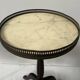 Pair of 20th century beech and marble side tables