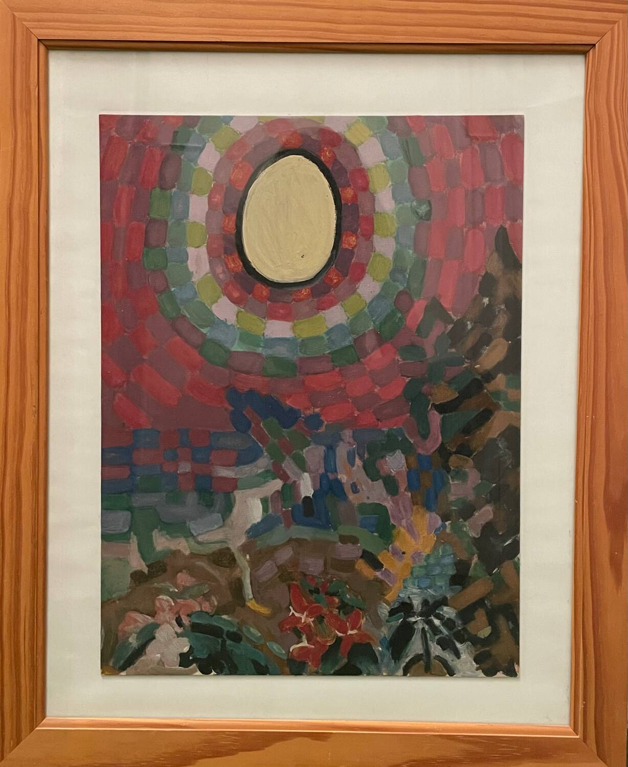 Abstract sun landscape 20th century