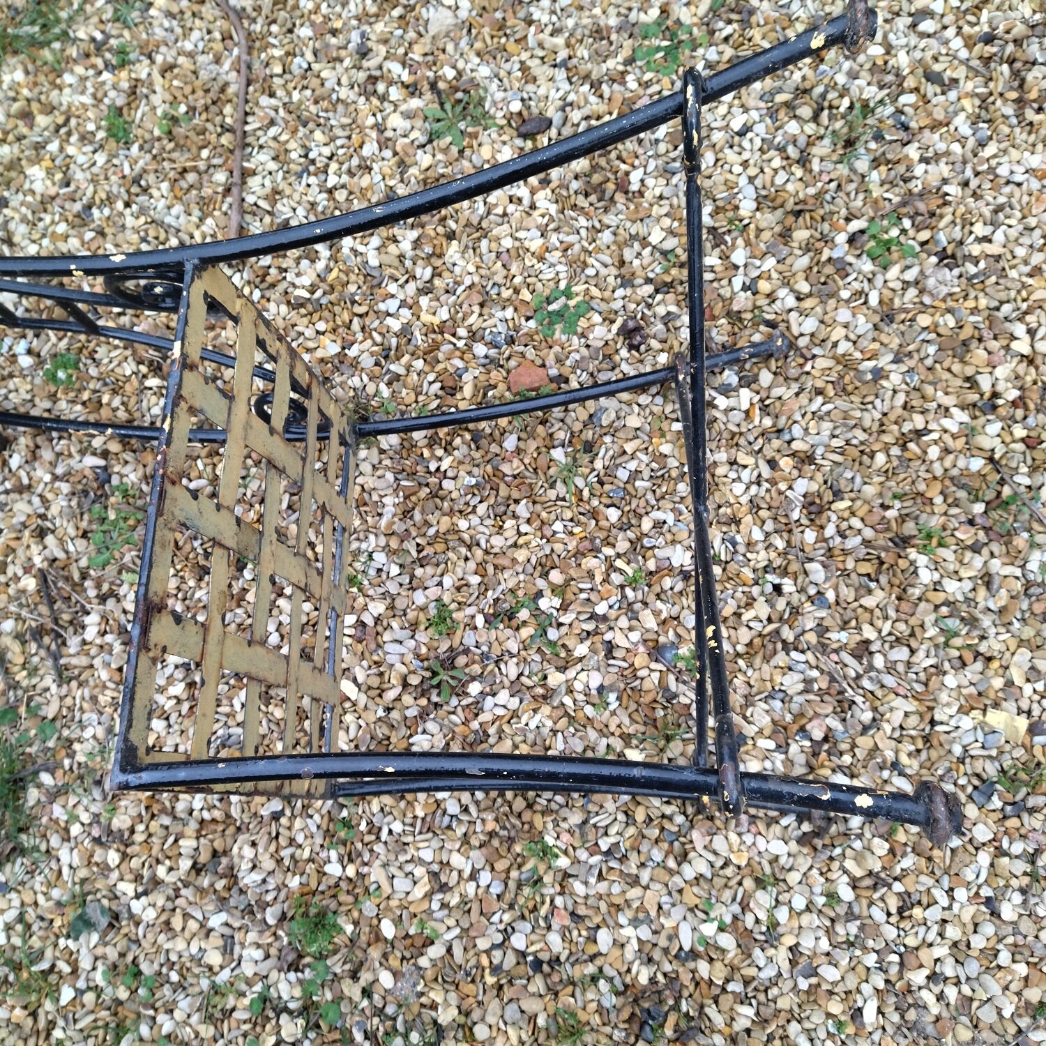 3 wrought iron garden chairs