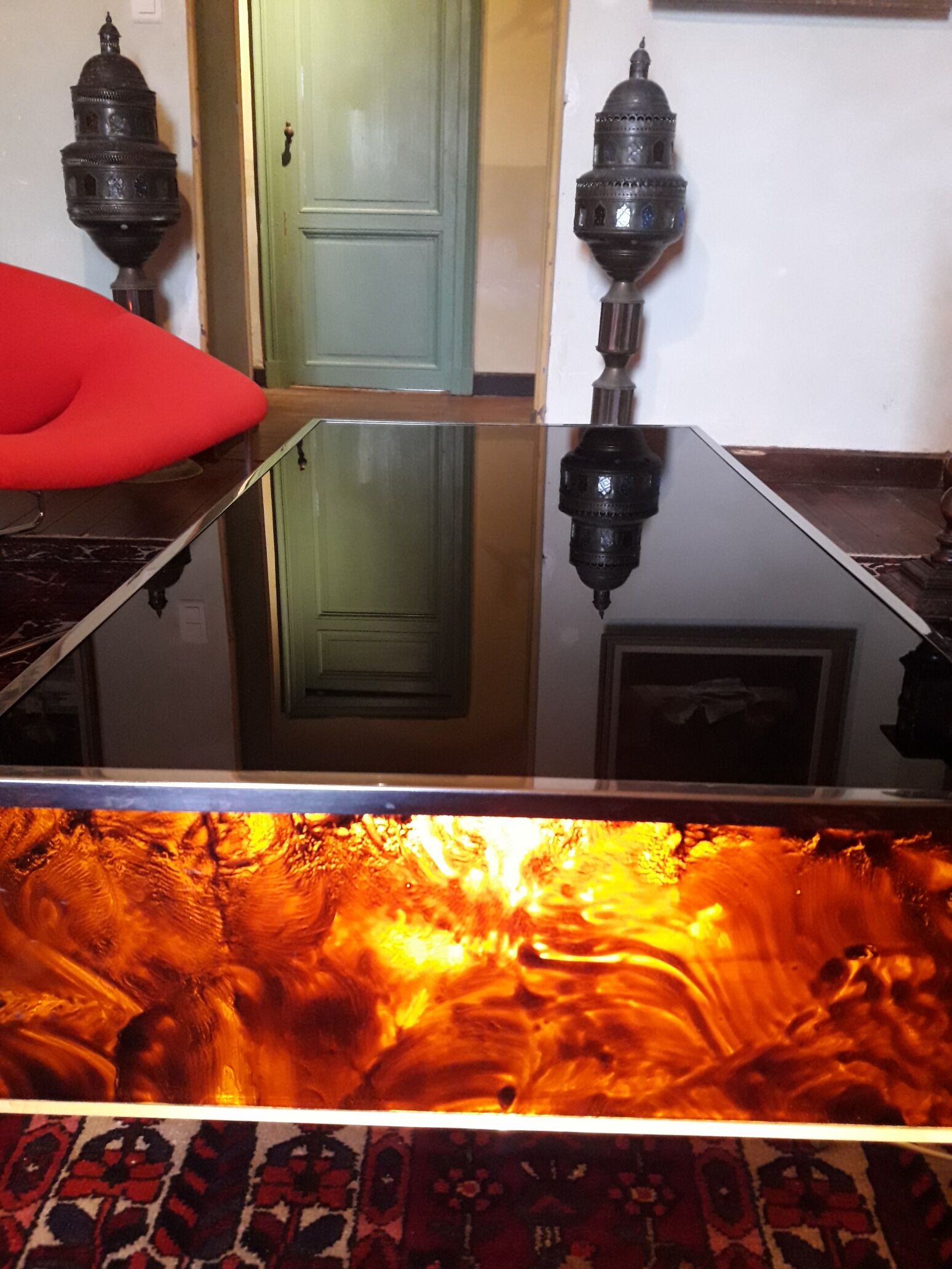 Large light low table 70s