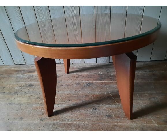 Round coffee table Art Deco style