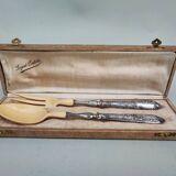 Sterling silver and ivorine salad servers