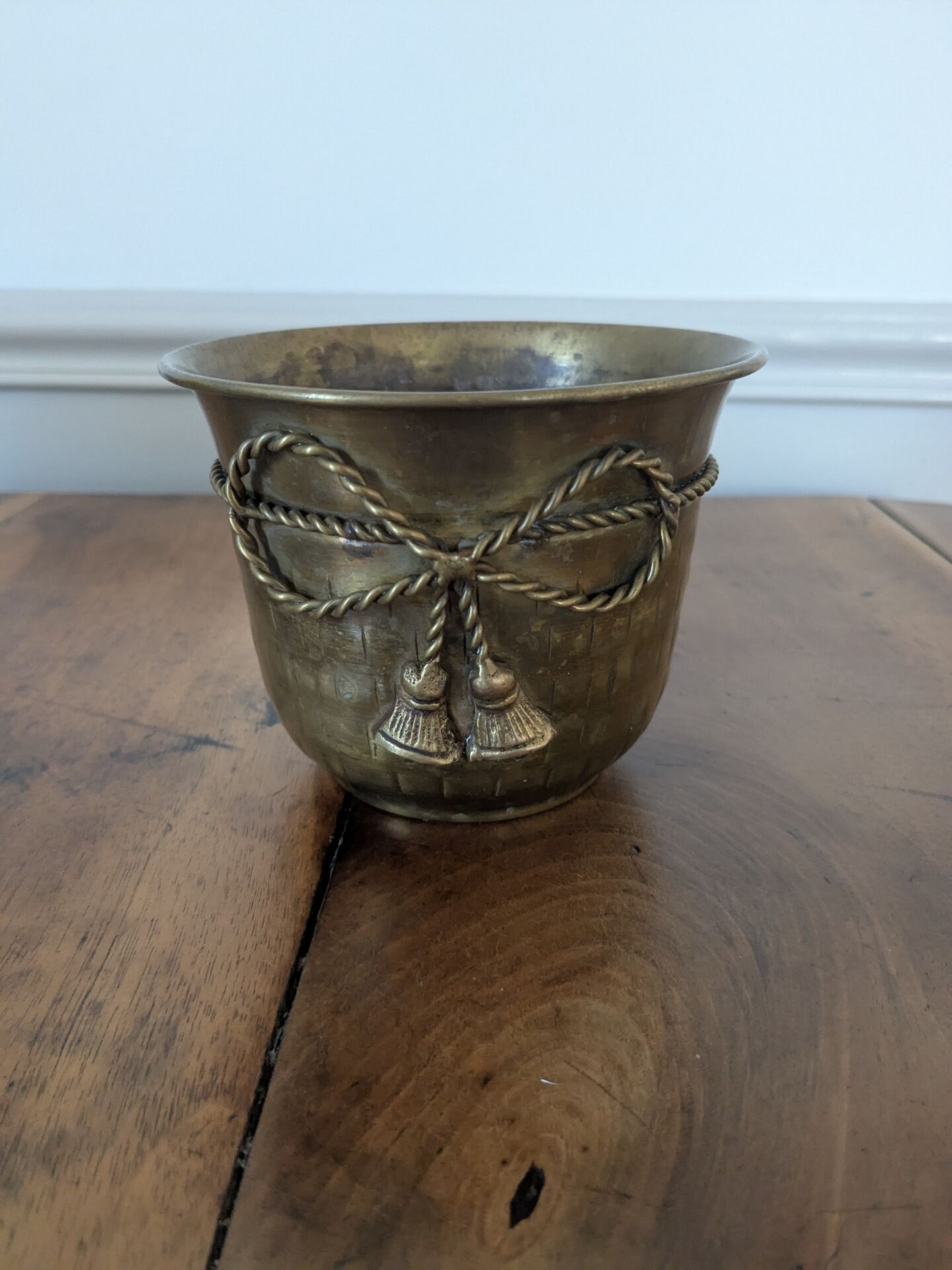 Cache pot en laiton