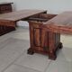 Solid Teak Dining Table + 4 Chairs – Colonia Style