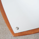 Vintage danish teak wooden mirror 1960