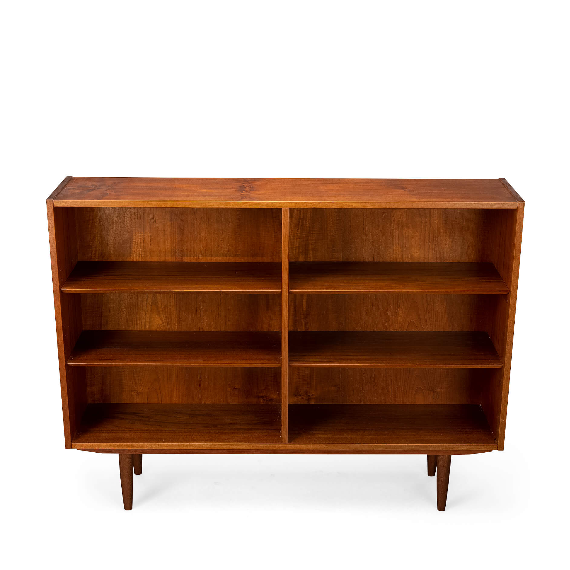 Danish teak bookcase by Hundevad 1960s