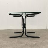 Mid-century Norwegian Siesta glass side table by Ingmar Relling for Westnofa.
