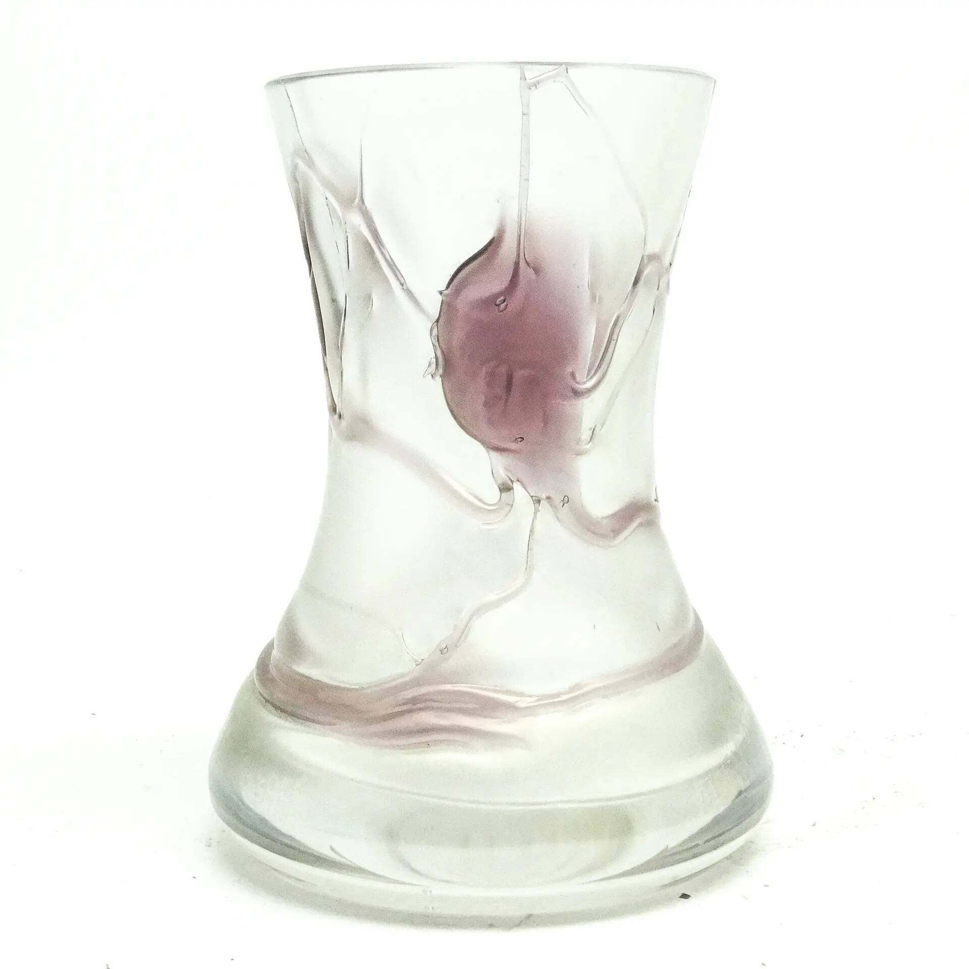 Art Nouveau vase, glass, Germany, 1970s