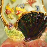 Ceramic shell night light lamp