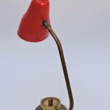 Vintage tole and brass design office lamp
