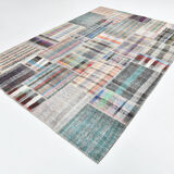 Flatweave ethnic kilim rug 212x302