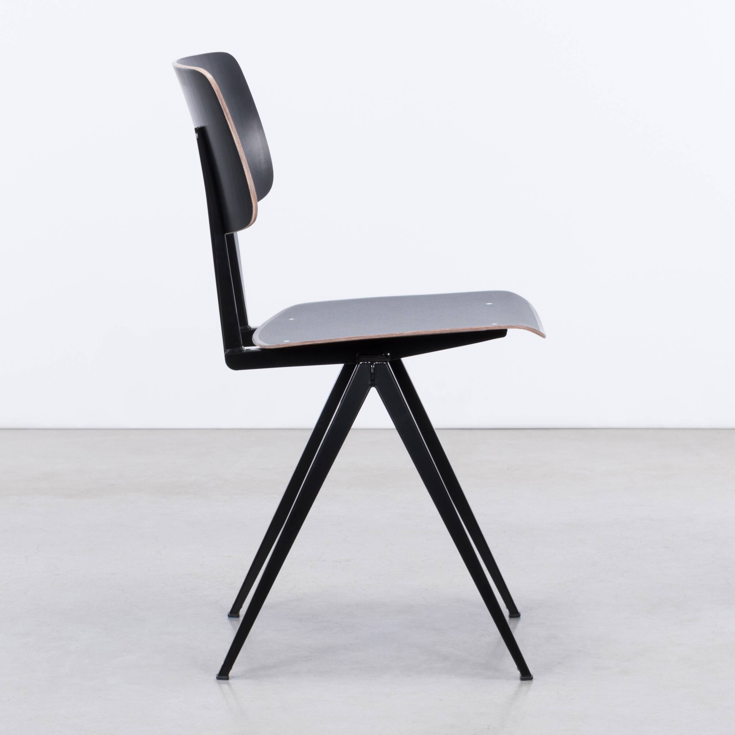 Industrial Galvanitas S16 Dining Chairs in Black, Netherlands