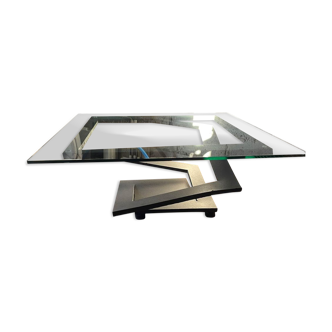 Roche Bobois iron flower coffee table by Maurice Barilone