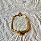 Vintage gold resin wall mirror