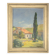 Landscape painting HST signed Feugerole, "Surroundings of Digne", 41x51cm
