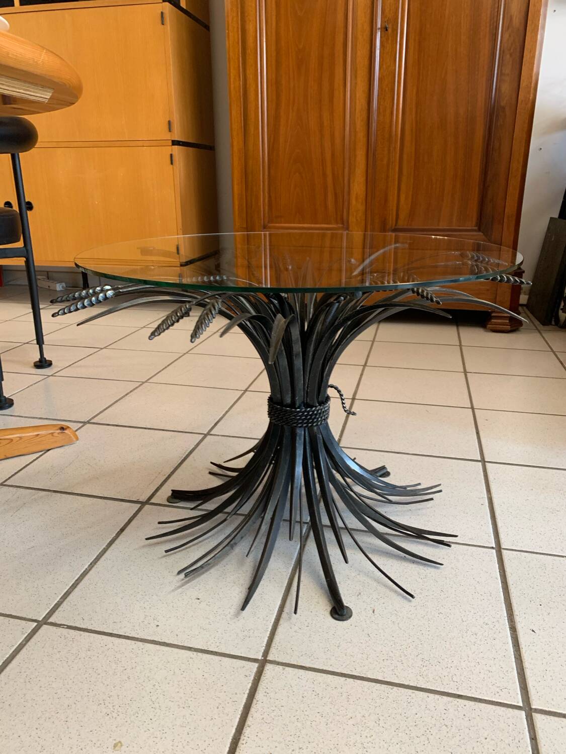 Robert Goosens CocoChanel Cornflower Coffee Table Circa 1970