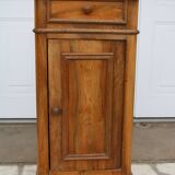 Antique bedside table with marble top