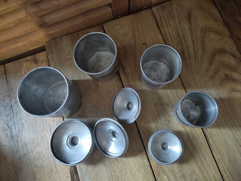 boxes Aluminum brass Spice jar dp 112242