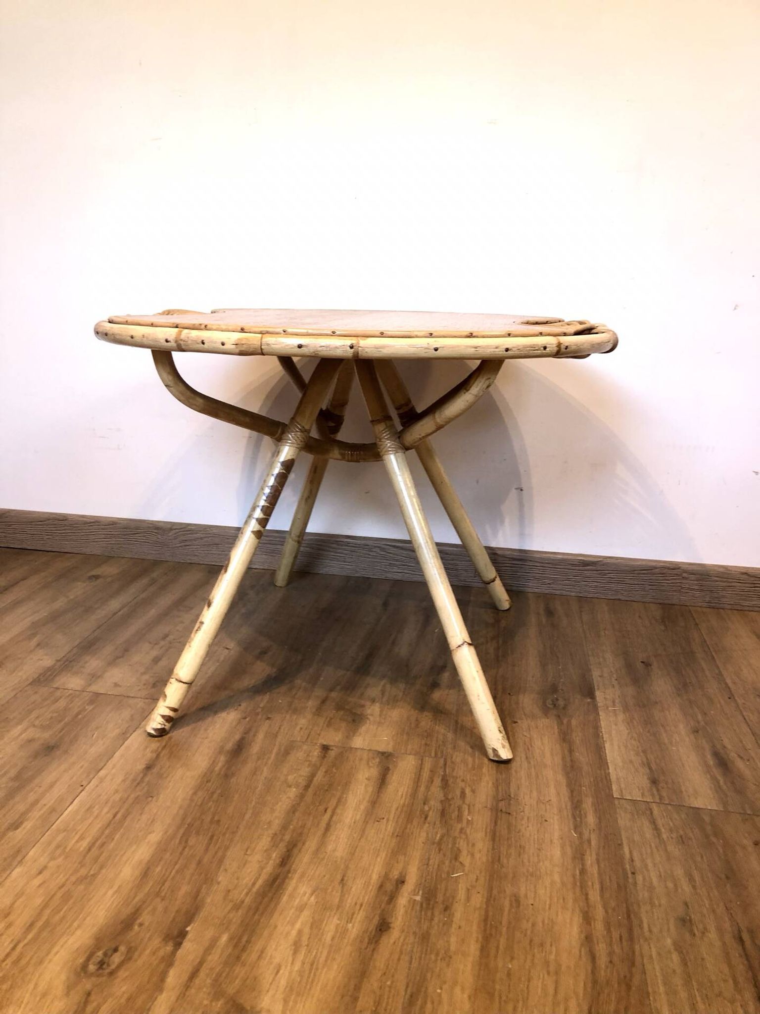 Table basse rotin