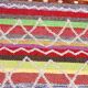 Reversible handmade rug made from recycled cotton