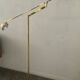 Vintage brass counterweight floor lamp