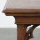 Elegant antique oak side table in Gothic style from the mid-19th century