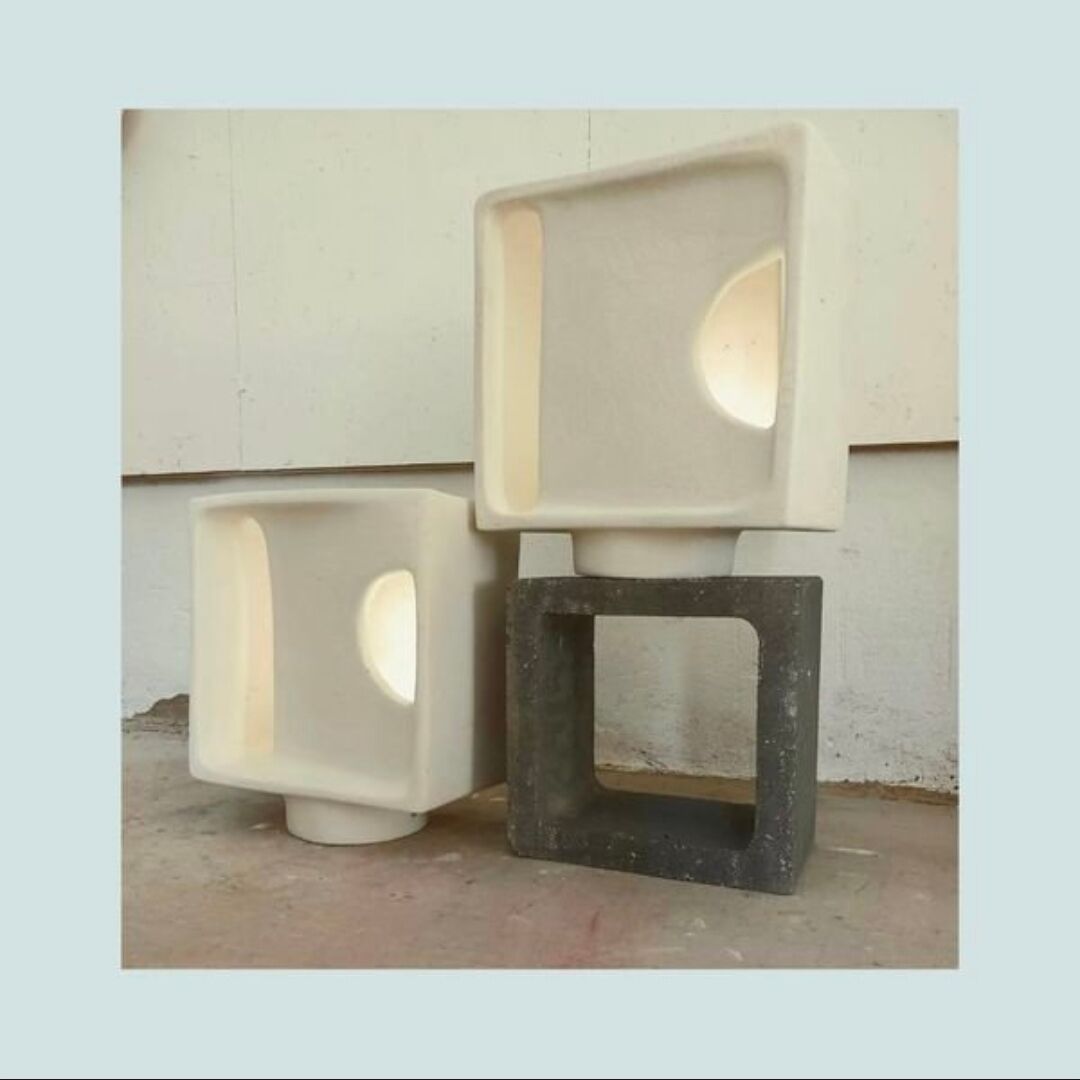 Sculptural lamp model "TÔRO"