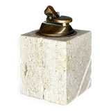 Travertine table lighter