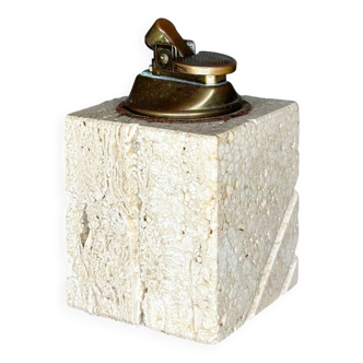 Travertine table lighter