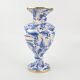 Large blue and gold vase in earthenware H.Bequet bohemian style