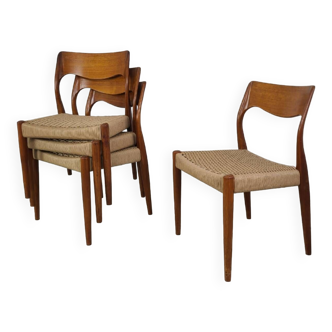 Chaises scandinave teck Design Fristho Franecker vintage années 1960