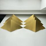 Set of 6 J.T. Kalmar Brass Wall Lamps