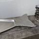 Large stainless steel fish platter signed Jean Couzon