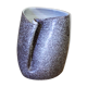Glazed ceramic vase pleated by Jean Fradin
