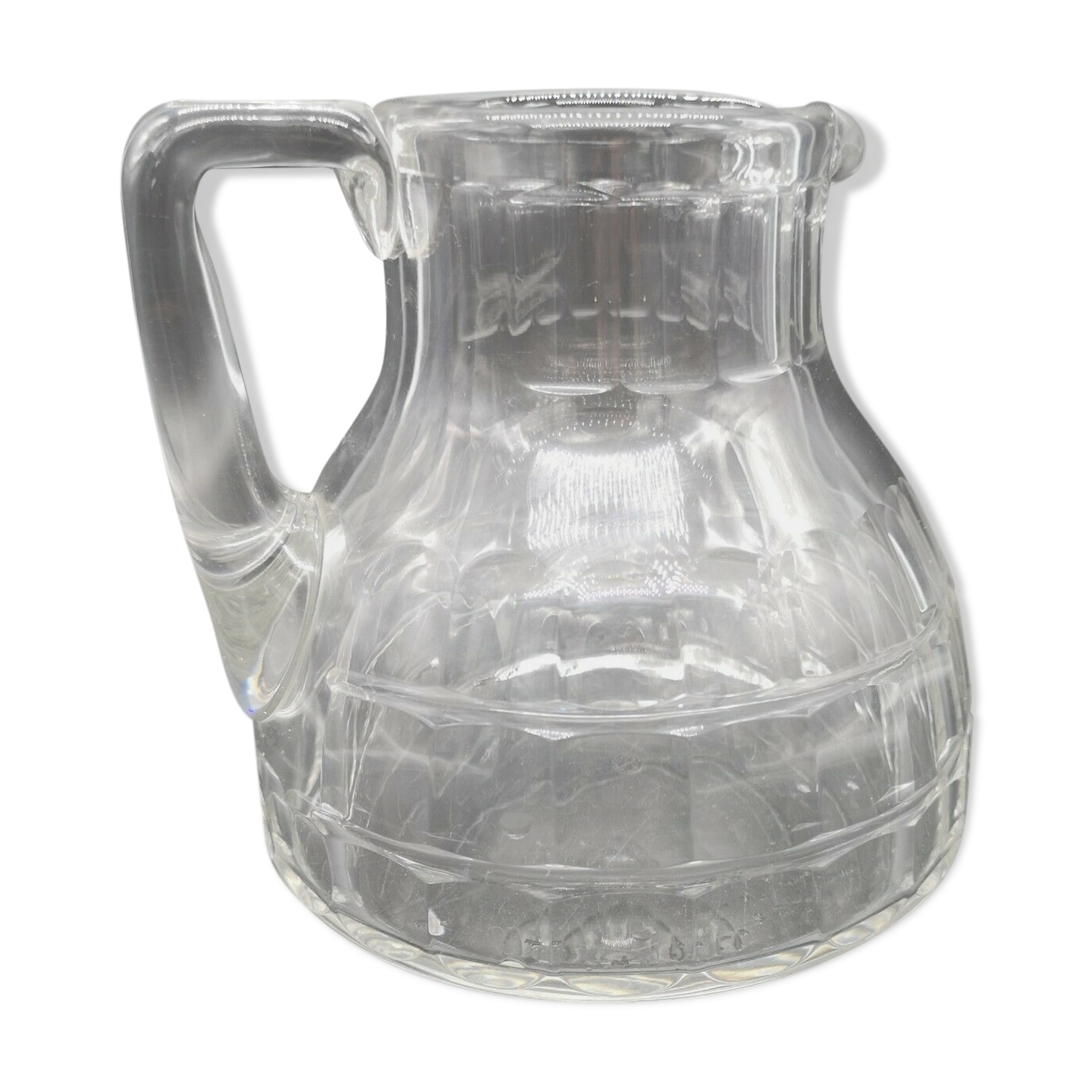 Crystal brocc jug signed Baccarat model Charmes
