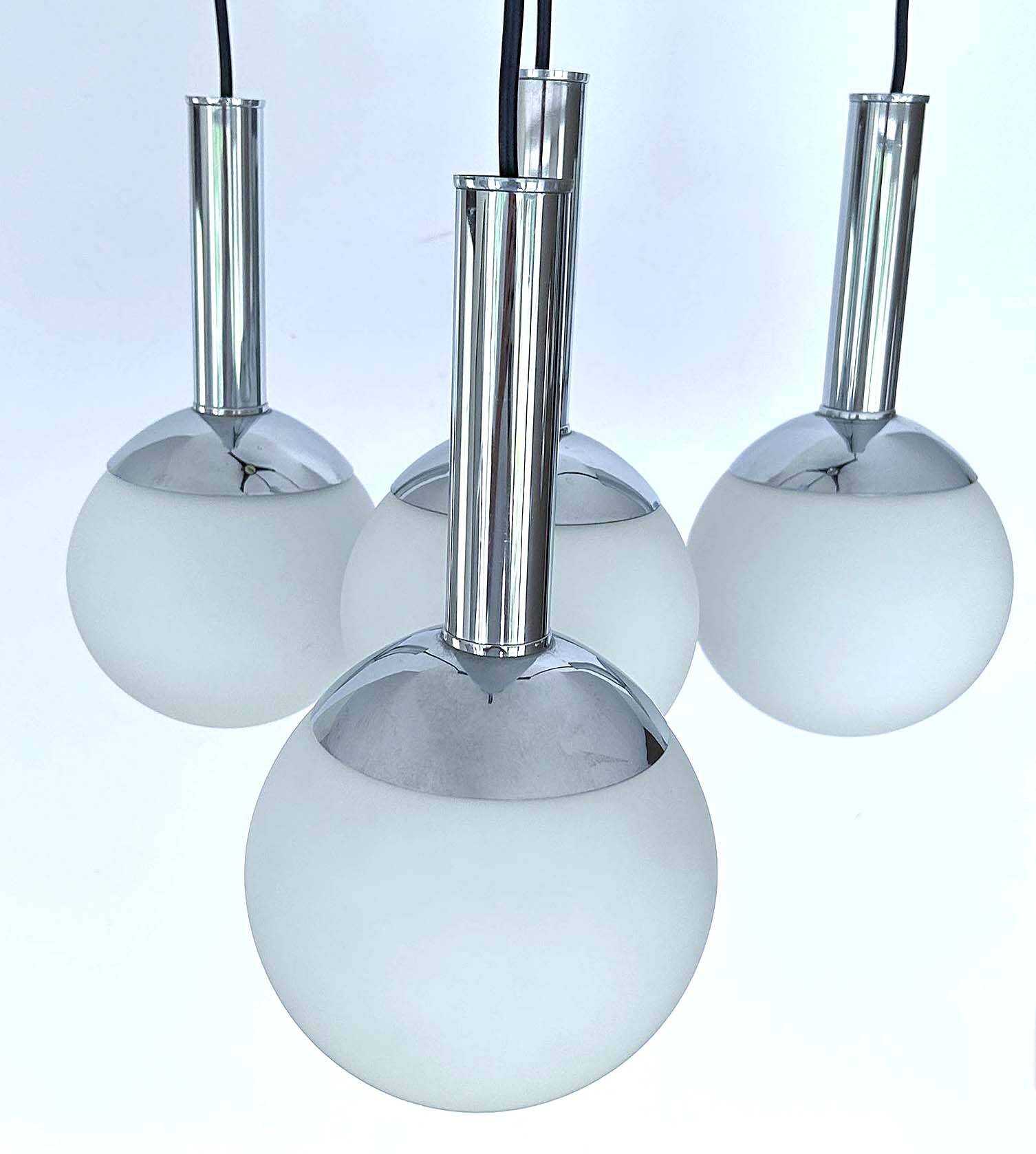 Italian Mid Century Space Age Pendant Lamp