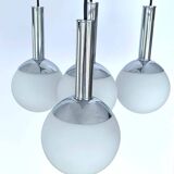 Lampe à suspension italienne du milieu du siècle de l'ère spatiale