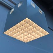 Modern minimalist cube ceiling light from the mid-century, Finland, 1960s.
