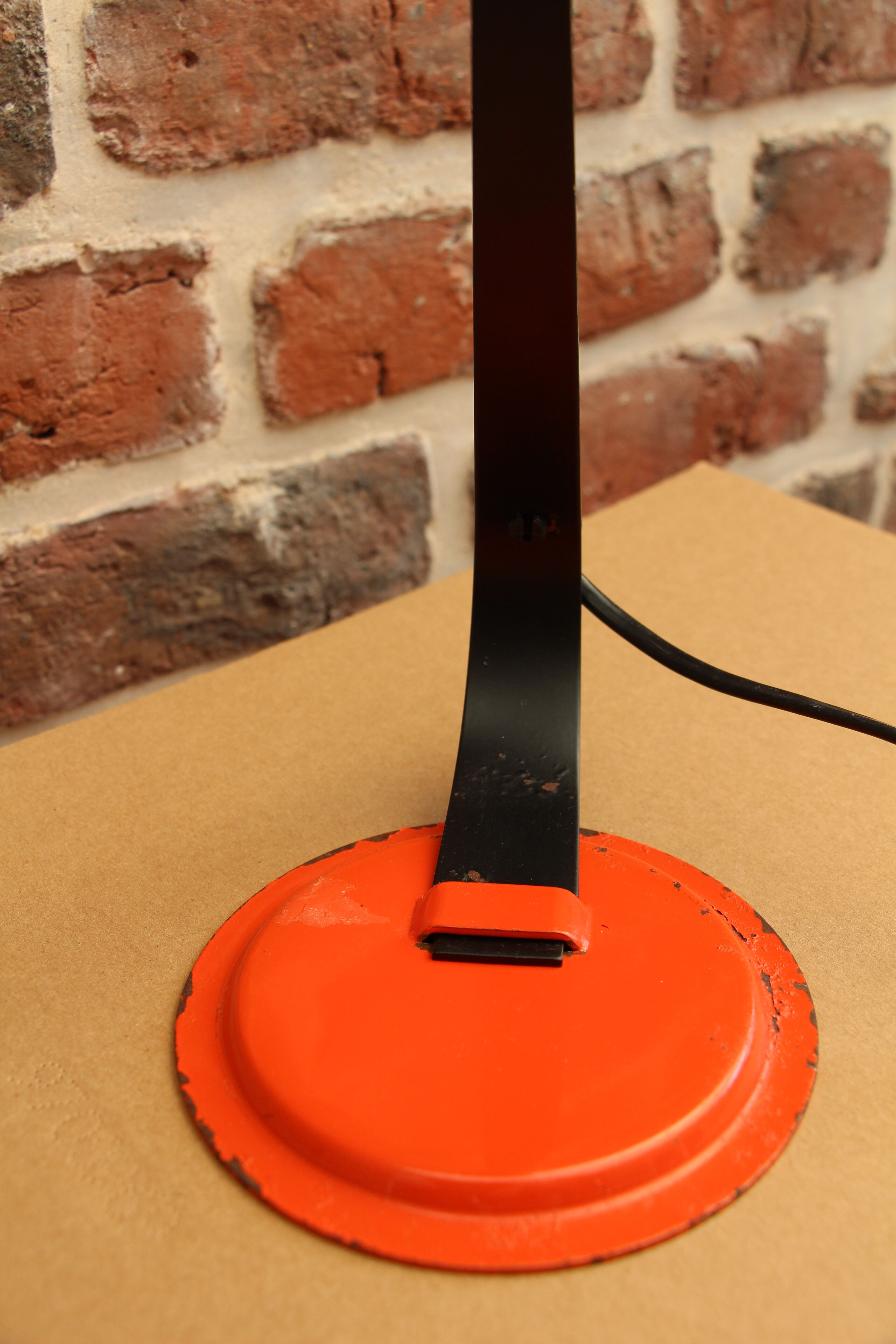 Vintage orange desk spot lamp 60"s