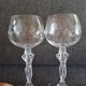 2 crystal wine glasses from Bayel, 20th century