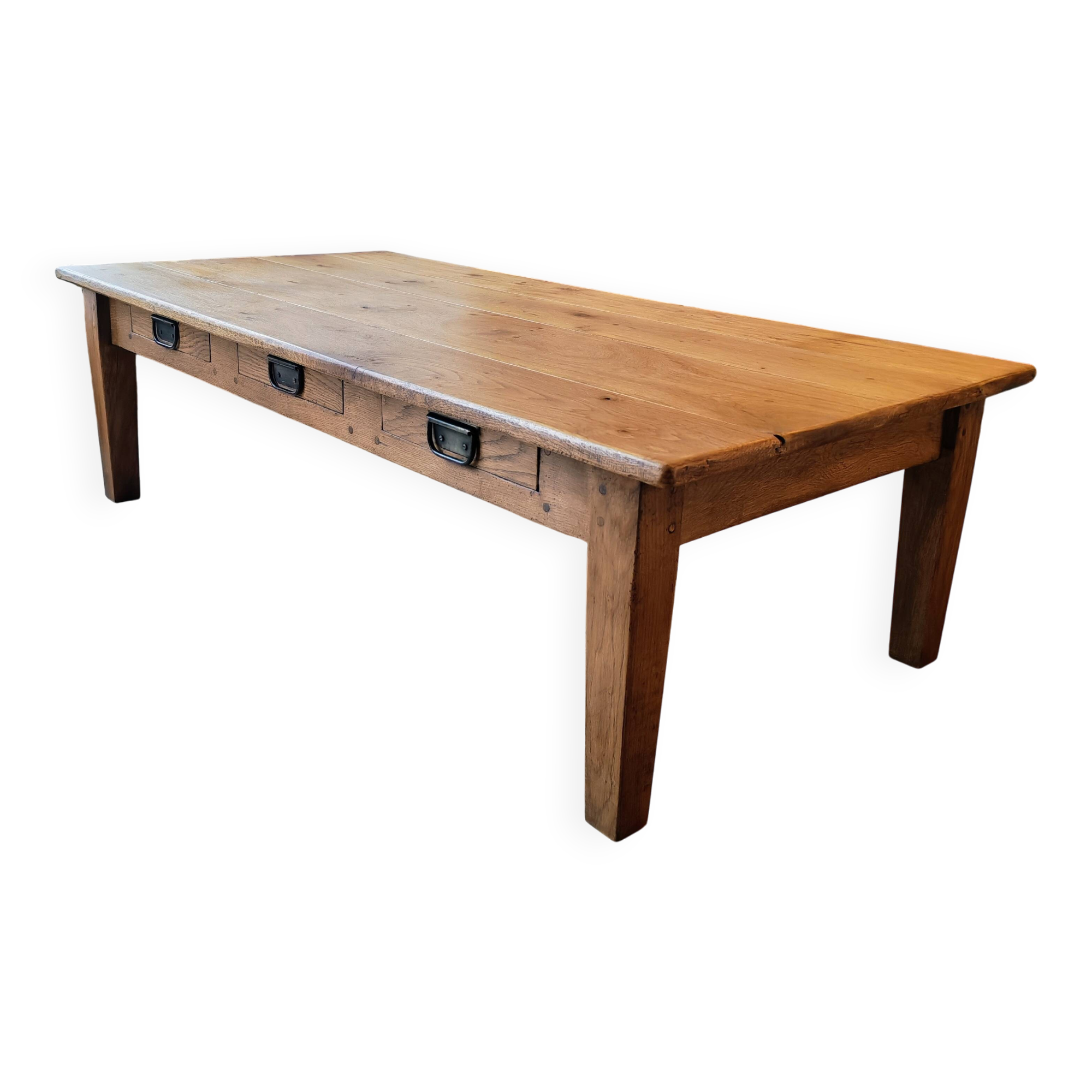 Solid oak coffee table